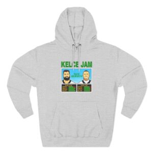 New Heights Kelce Jam Jason And Travis Three-Panel Fleece Hoodie
