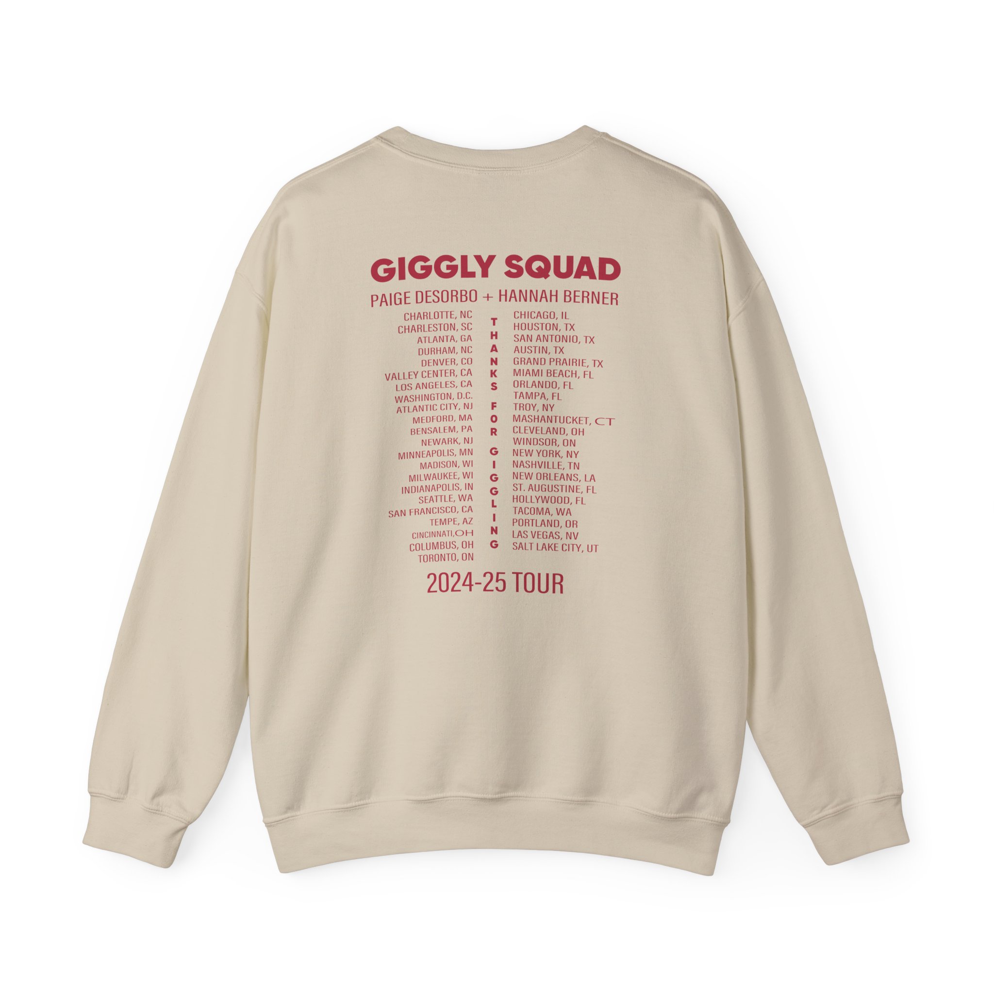Giggly Squad Thank You for Giggling 2024-2025 Unisex Heavy Blend™ Crewneck Sweatshirt - Image 2