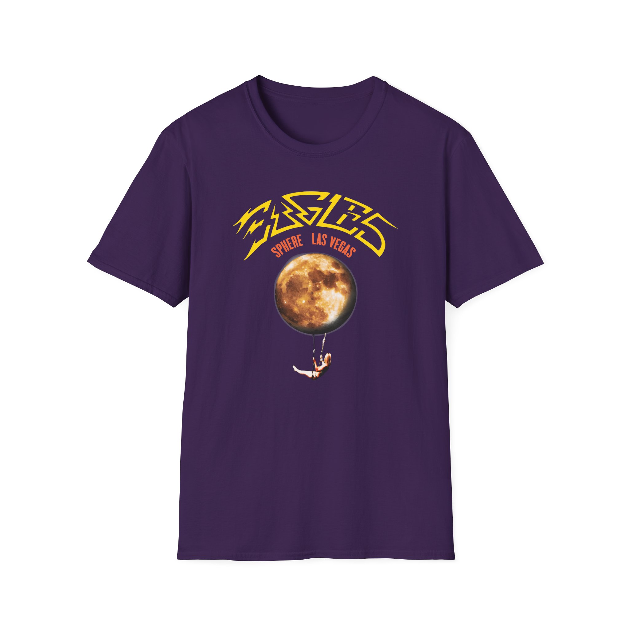 The Eagles Sphere Moon Trapeze Unisex Softstyle T-Shirt - Image 5