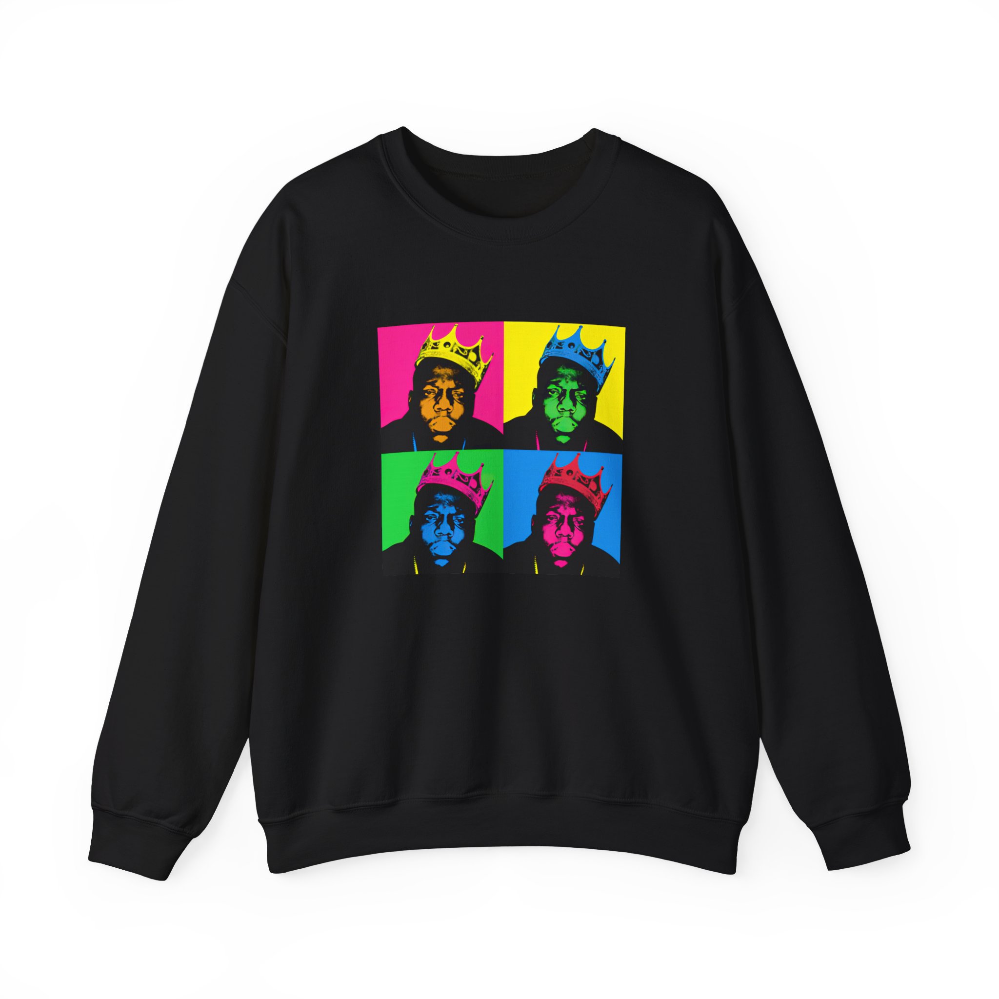 Biggie Smalls Crown Pop Art Unisex Heavy Blend™ Crewneck Sweatshirt