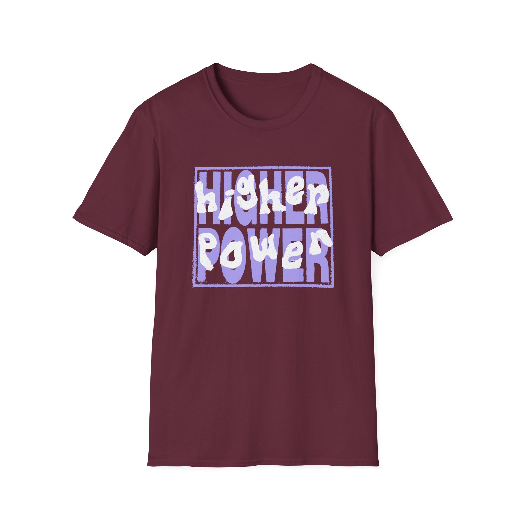 Higher Power Purple Logo Unisex Softstyle T-Shirt - Image 3