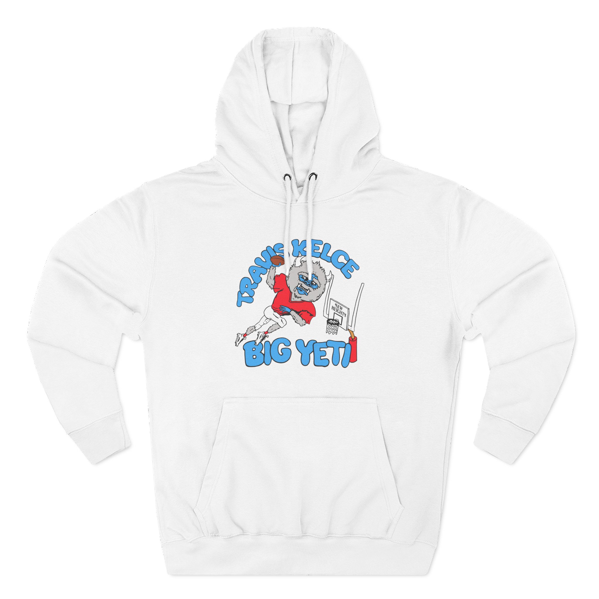 New Heights Travis Kelce Big Yeti Three-Panel Fleece Hoodie - Image 3