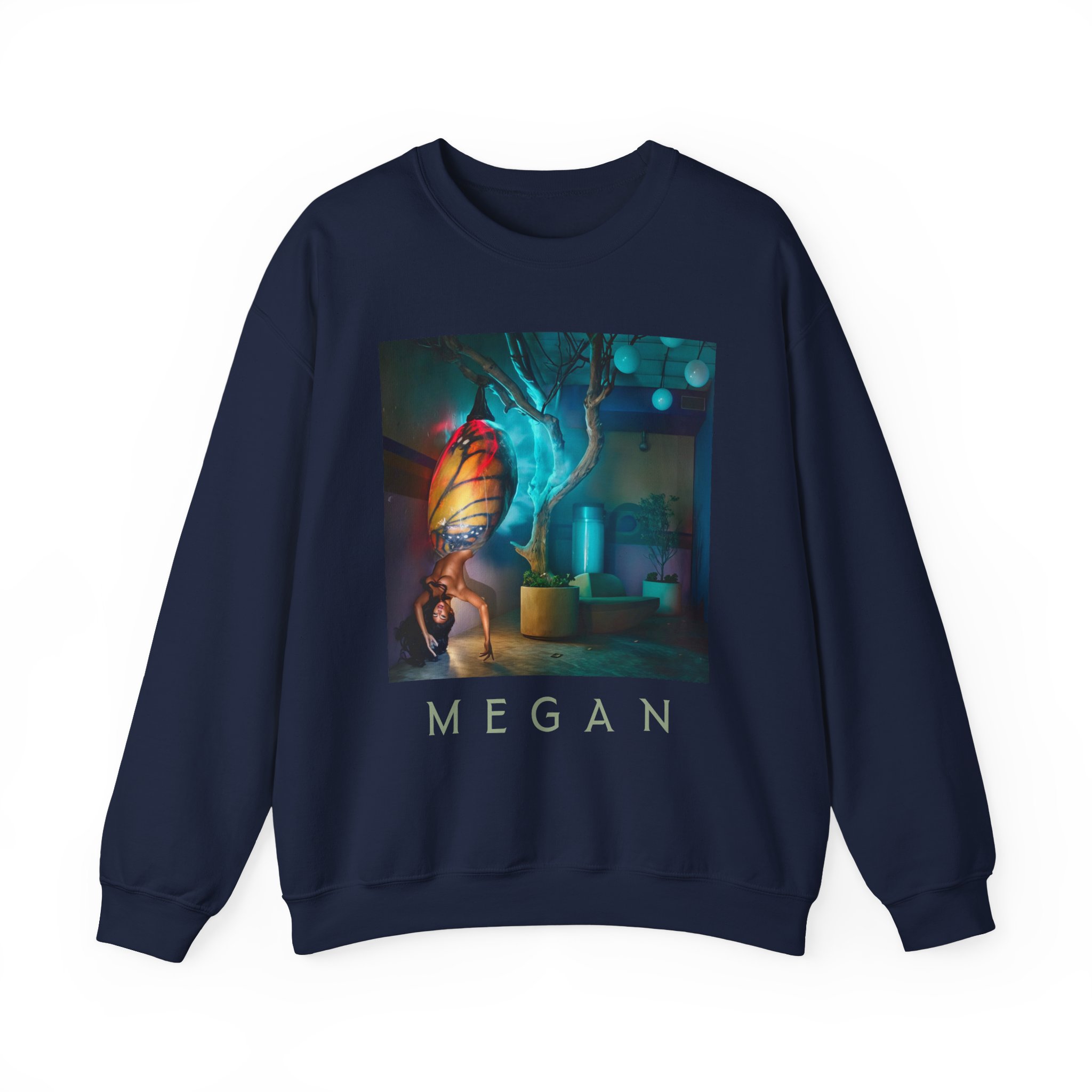 Megan Thee Stallion Butterfly Unisex Heavy Blend™ Crewneck Sweatshirt - Image 21