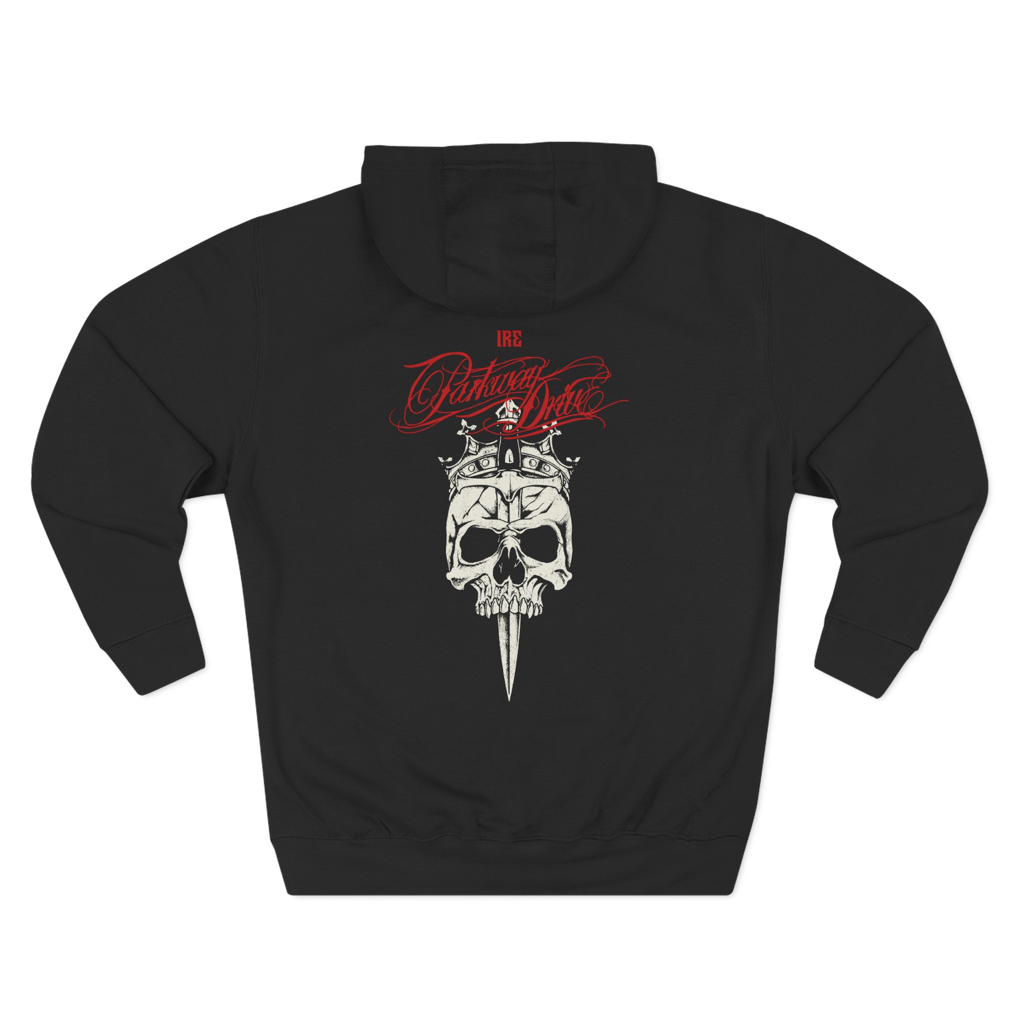 Parkway Drive IRE Skull Three-Panel Fleece Hoodie - Image 2