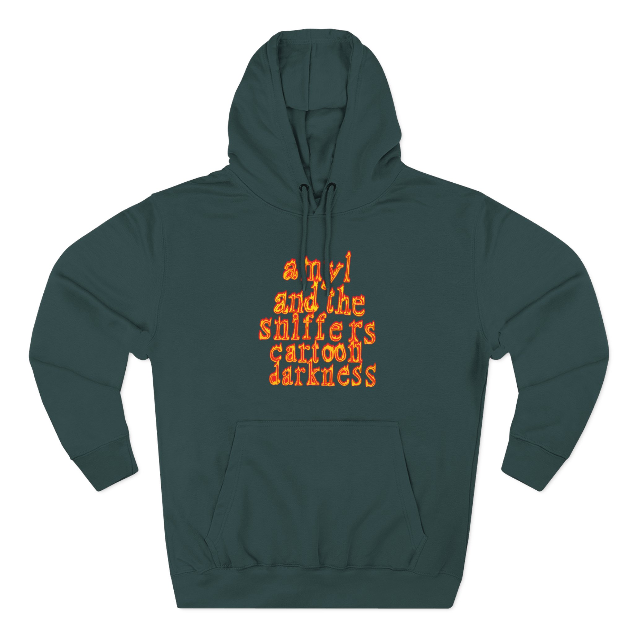 Amyl and the Sniffers Cartoon Darkness Three-Panel Fleece Hoodie - Image 7