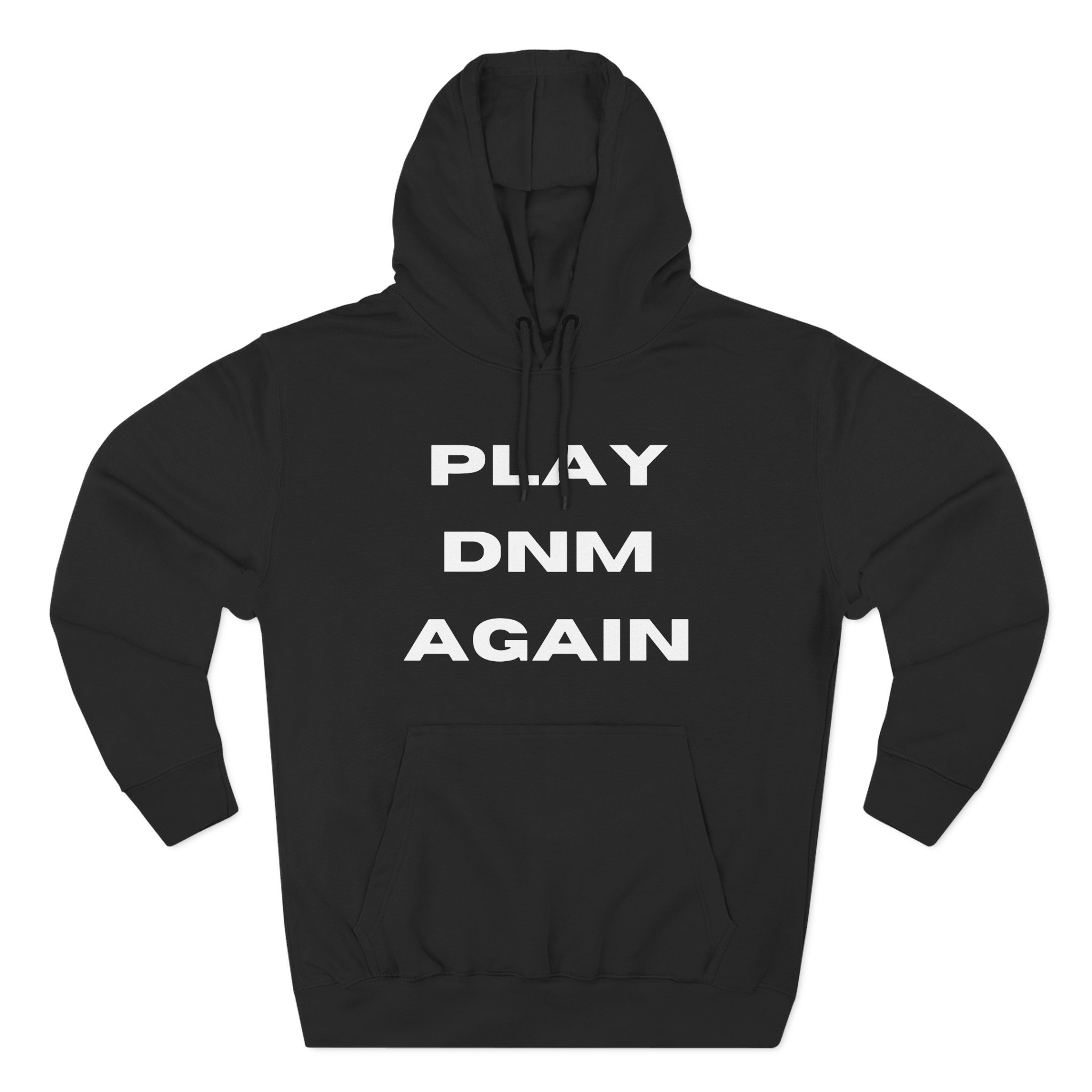 Mkgee’s “dnm” Three-Panel Fleece Hoodie
