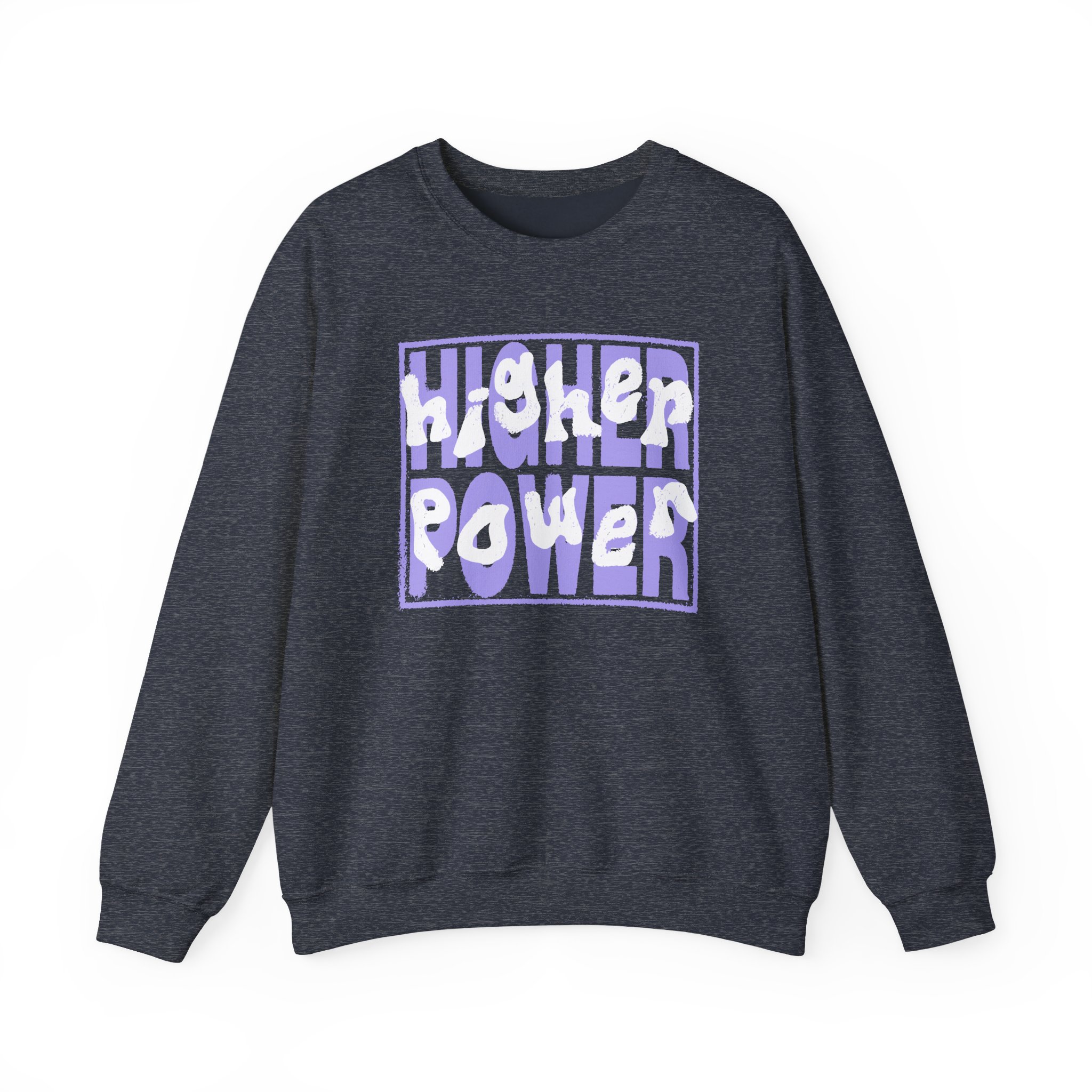 Higher Power Purple Logo Unisex Heavy Blend™ Crewneck Sweatshirt - Image 11