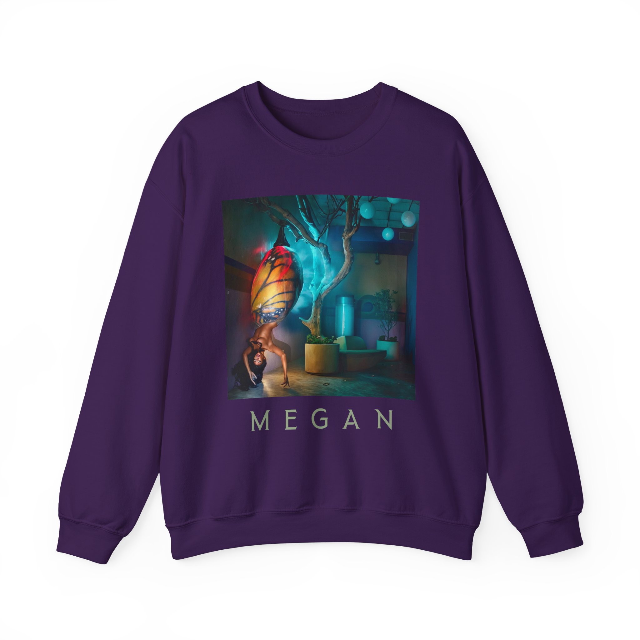 Megan Thee Stallion Butterfly Unisex Heavy Blend™ Crewneck Sweatshirt - Image 23
