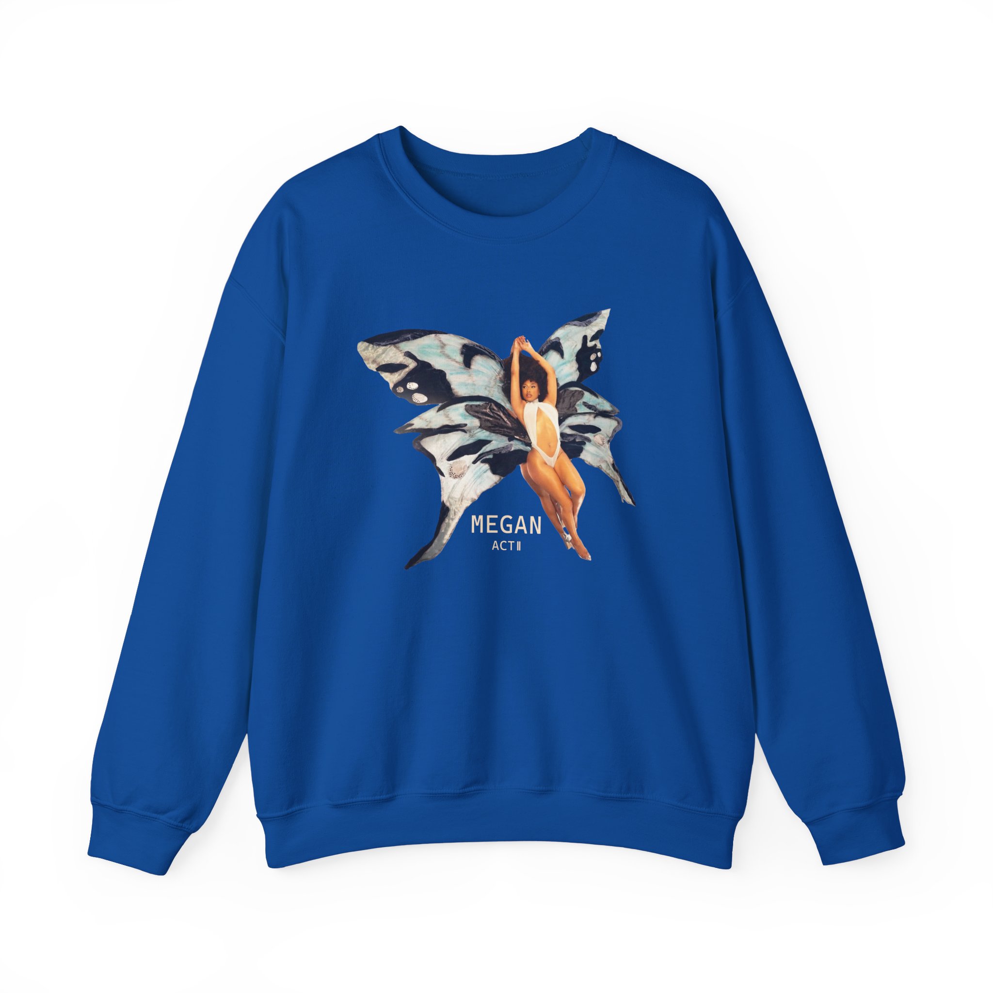 Megan Thee Stallion Butterfly Unisex Heavy Blend™ Crewneck Sweatshirt - Image 15