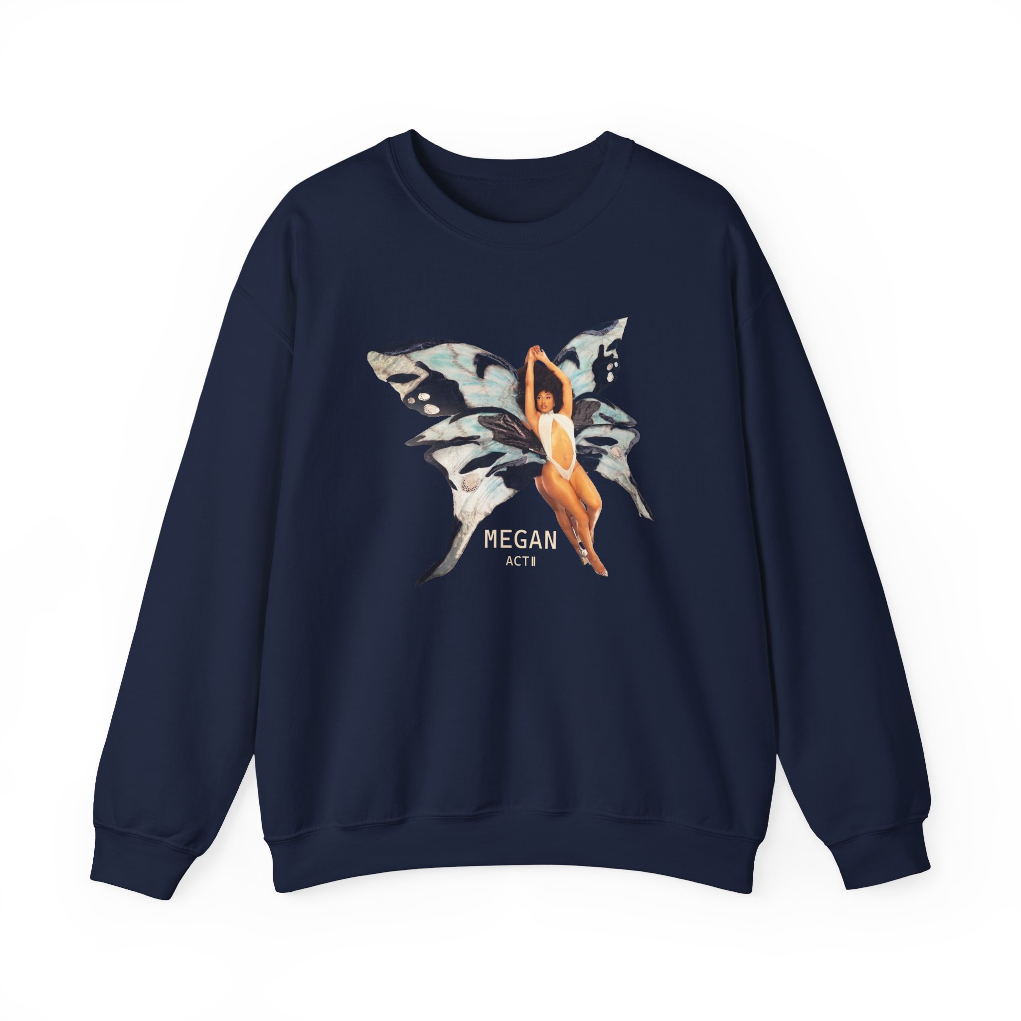 Megan Thee Stallion Butterfly Unisex Heavy Blend™ Crewneck Sweatshirt - Image 17