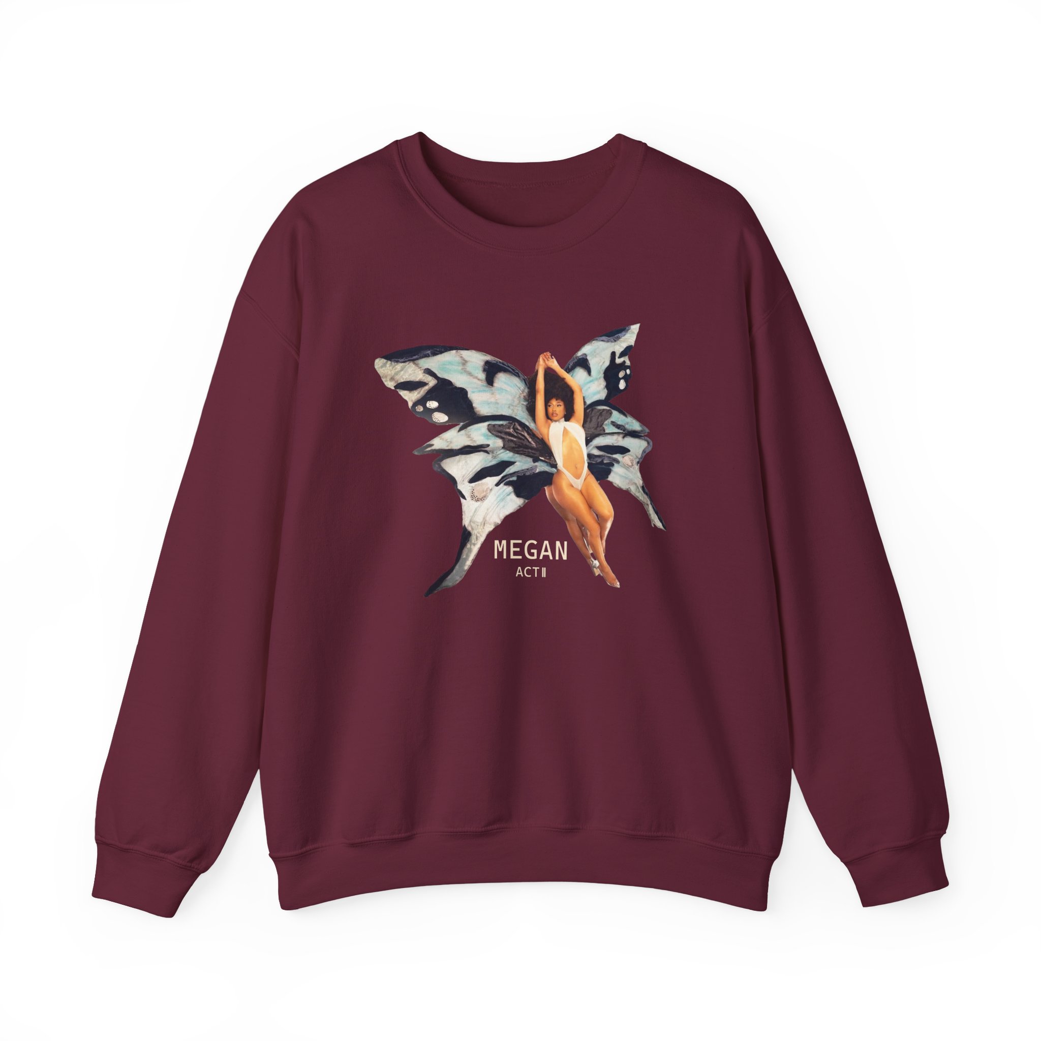 Megan Thee Stallion Butterfly Unisex Heavy Blend™ Crewneck Sweatshirt - Image 3