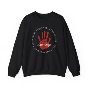 Clawfinger Stop Racism Stop Violence Unisex Heavy Blend™ Crewneck Sweatshirt