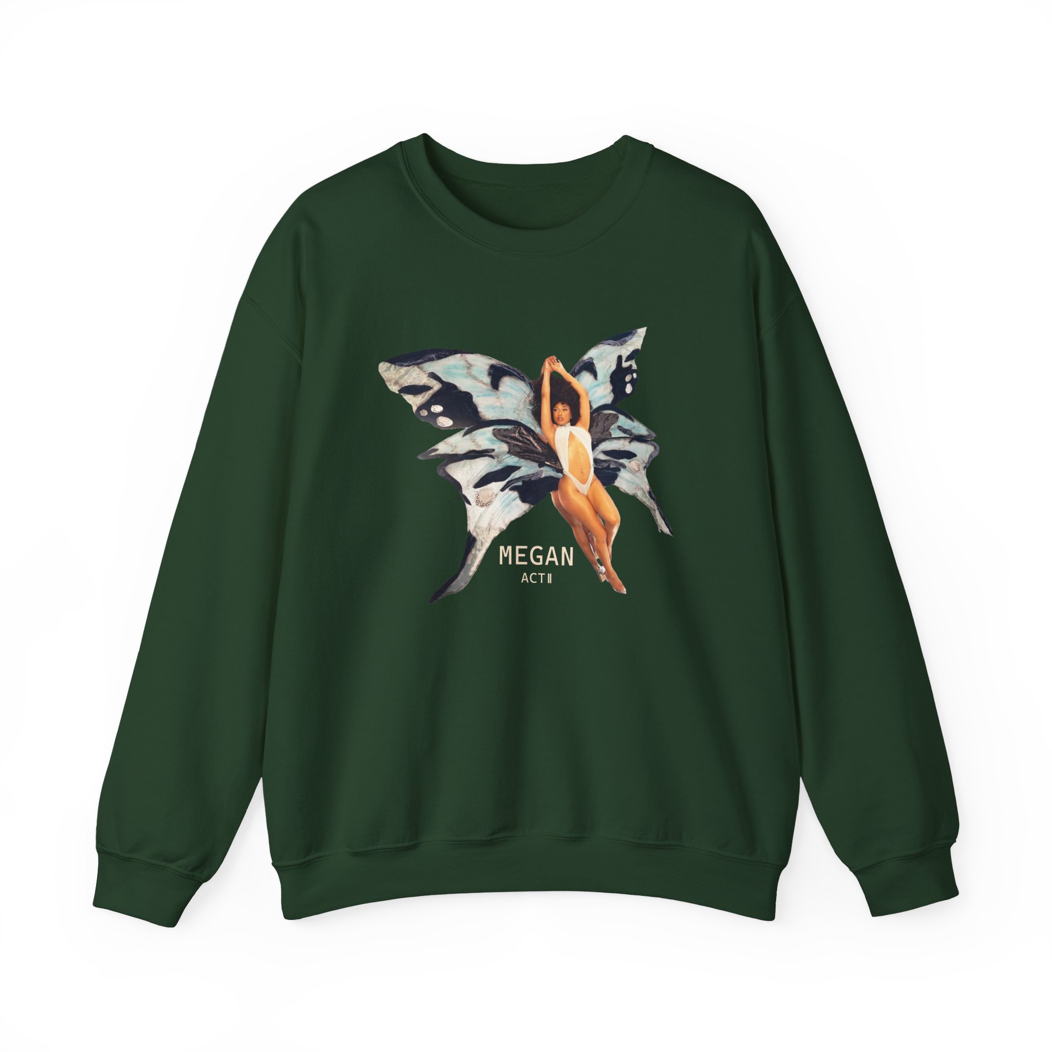 Megan Thee Stallion Butterfly Unisex Heavy Blend™ Crewneck Sweatshirt - Image 9