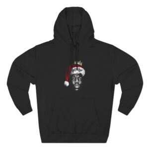 Biggie Smalls Wonder Why Christmas Missed Us Three-Panel Fleece Hoodie