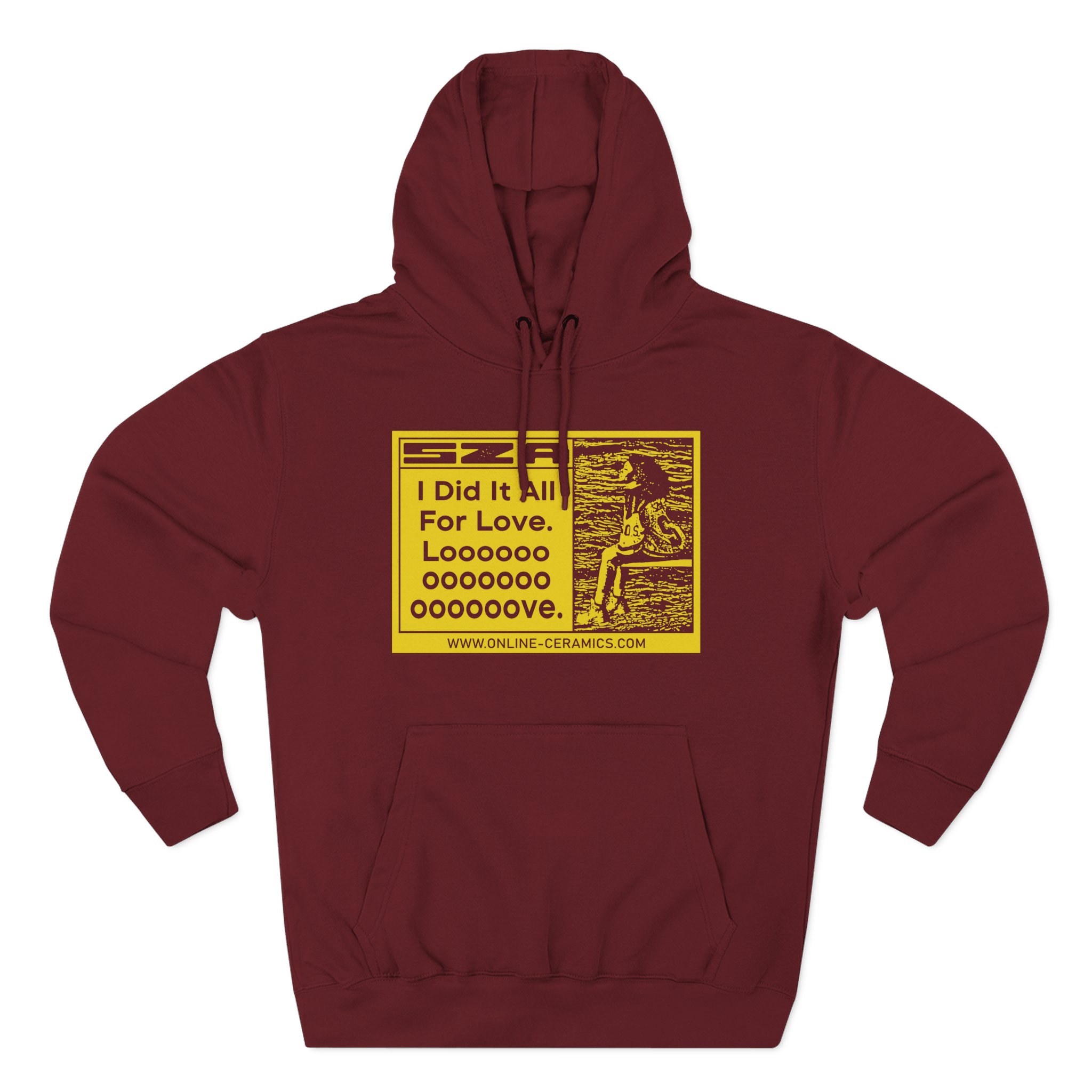 Sza I Did It All for Love North America Tour Three-Panel Fleece Hoodie - Image 13