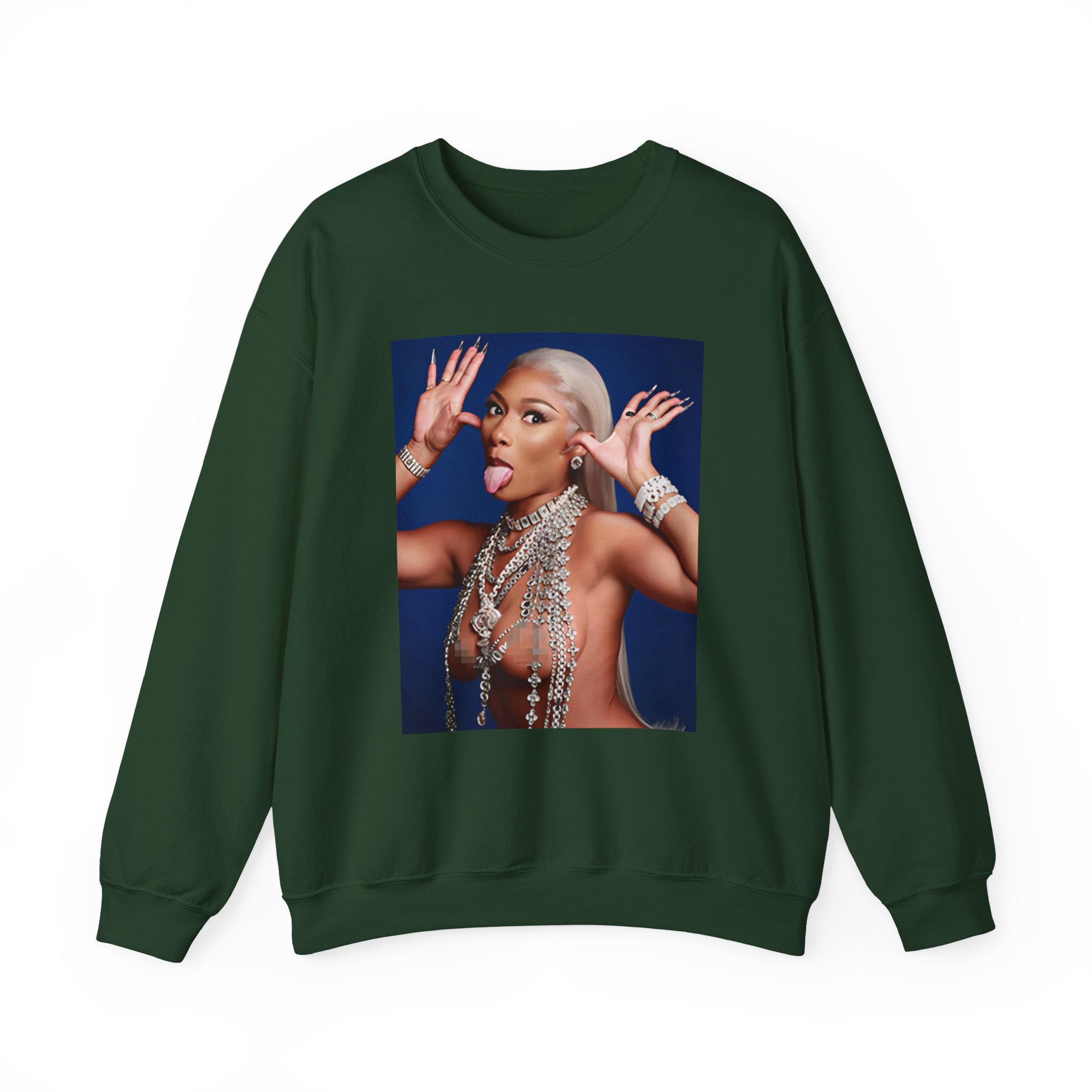 Megan Thee Stallion Hiss Tina Snow Unisex Heavy Blend™ Crewneck Sweatshirt - Image 11