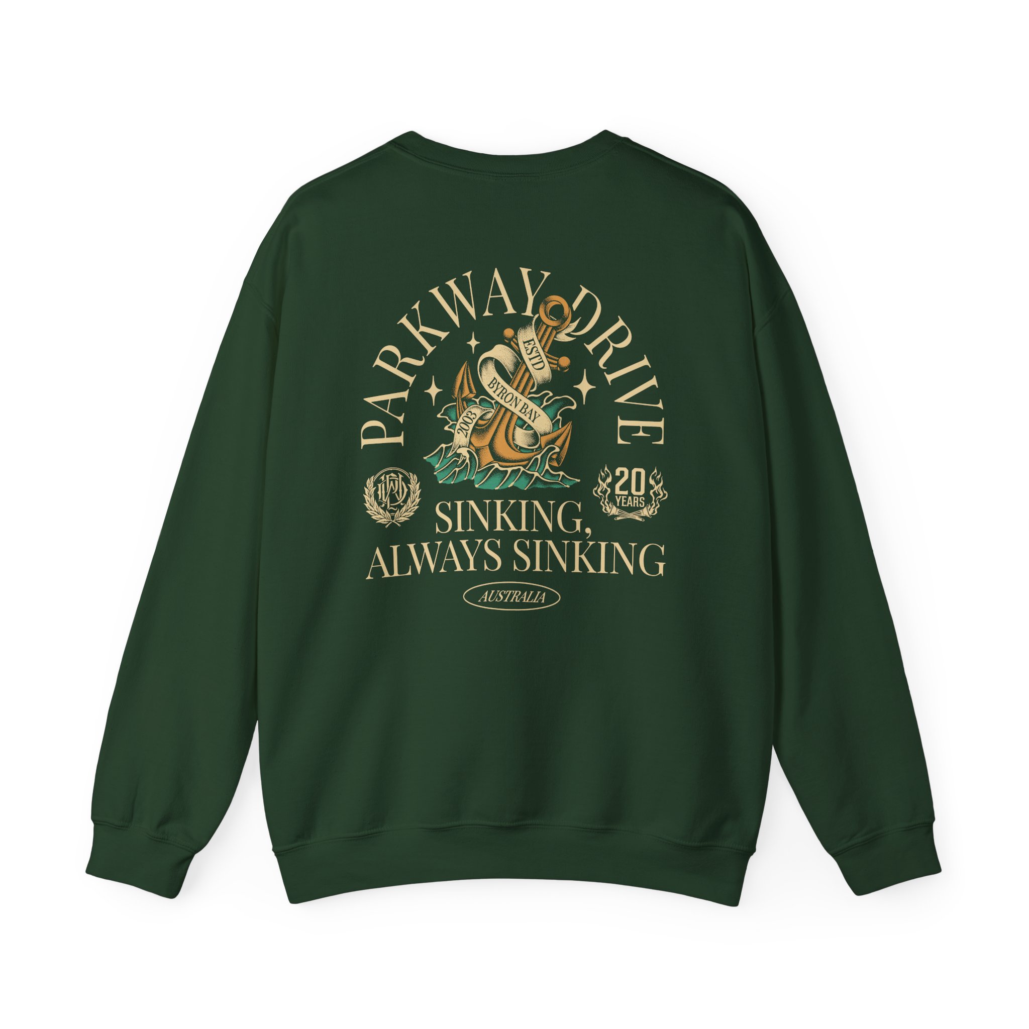 Parkway Drive Boneyards Anchor Unisex Heavy Blend™ Crewneck Sweatshirt - Image 10