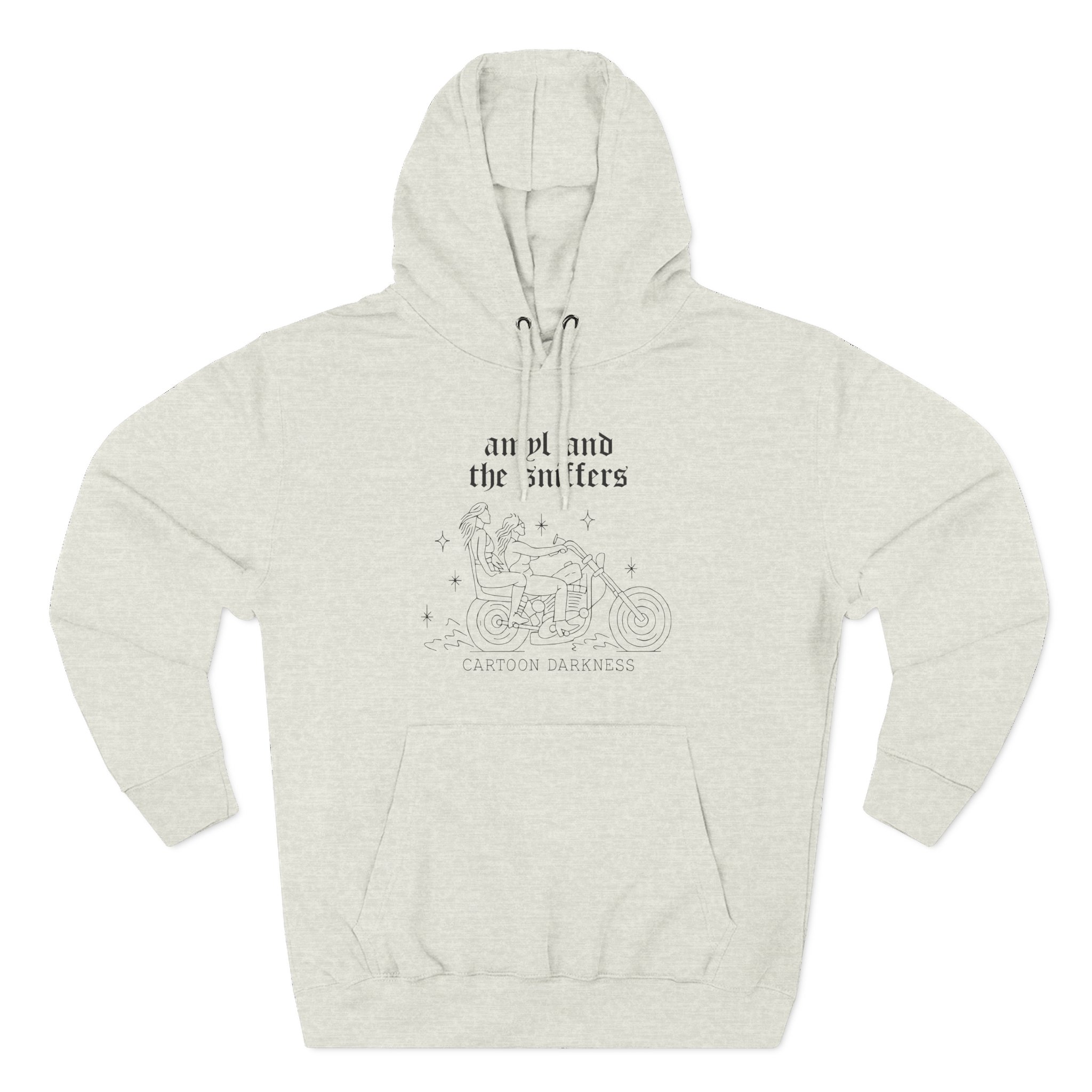 Amyl and the Sniffers Motorbike Three-Panel Fleece Hoodie - Image 9
