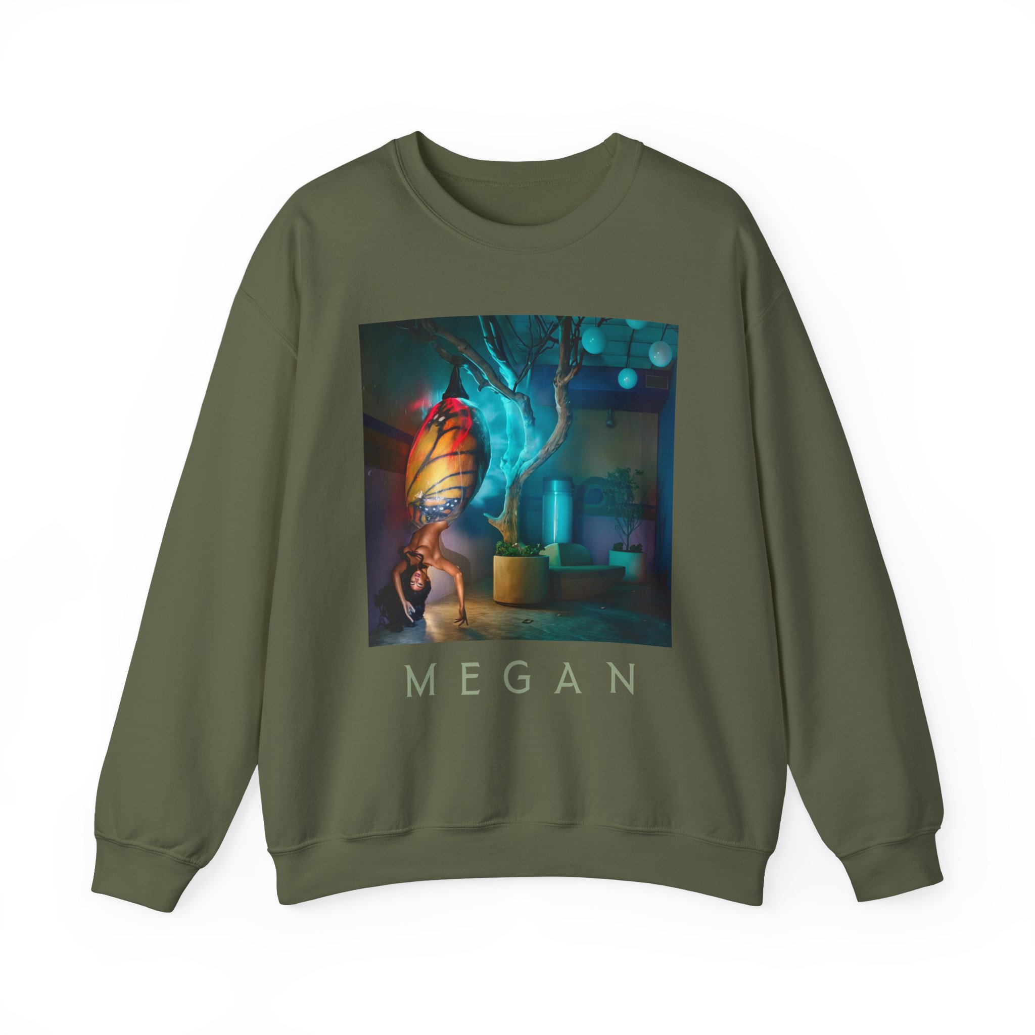 Megan Thee Stallion Butterfly Unisex Heavy Blend™ Crewneck Sweatshirt - Image 11