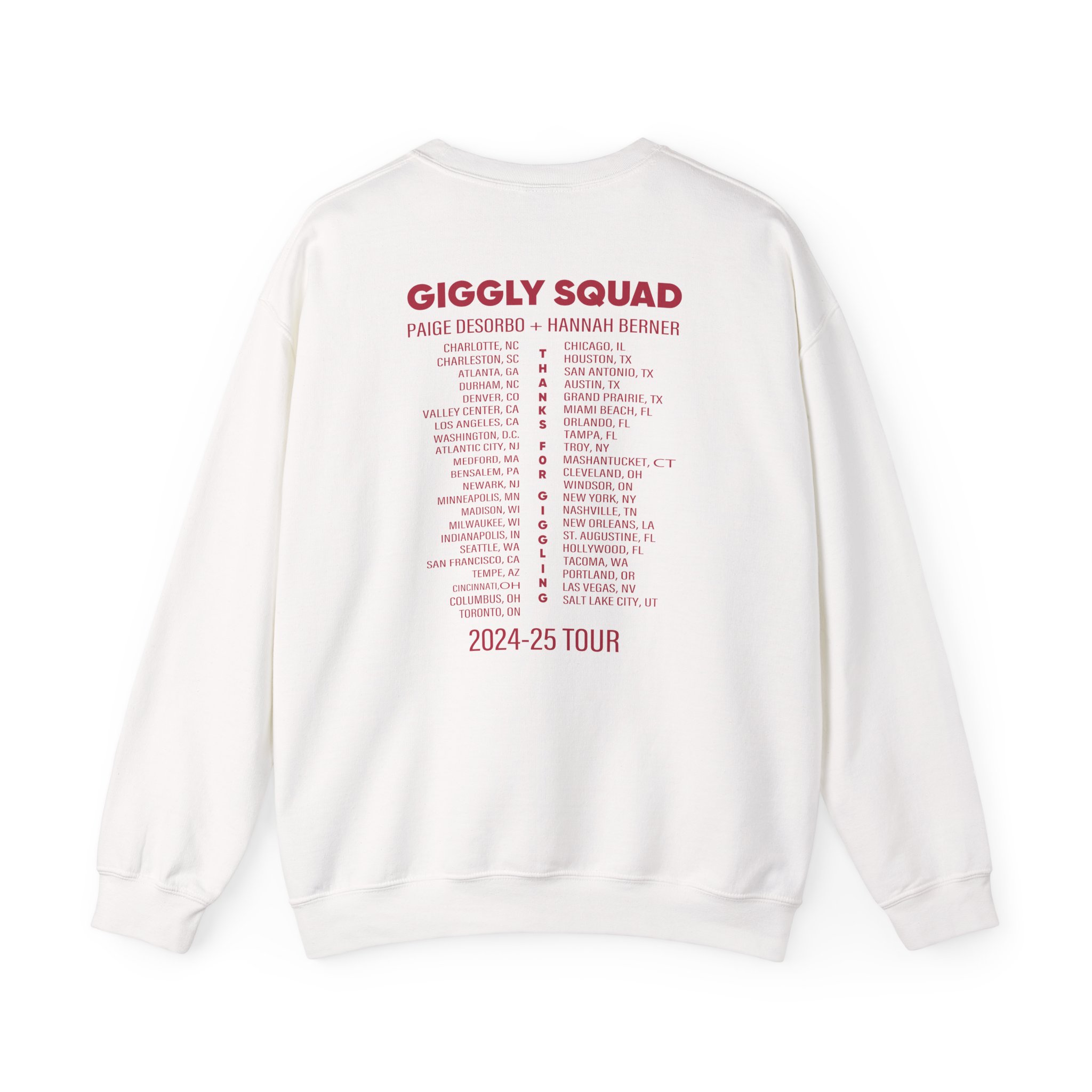 Giggly Squad Thank You for Giggling 2024-2025 Unisex Heavy Blend™ Crewneck Sweatshirt - Image 4