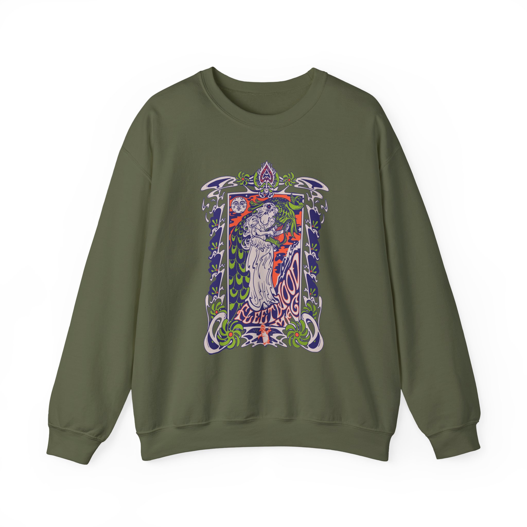 Fleetwood Mac Lady Lyre Unisex Heavy Blend™ Crewneck Sweatshirt - Image 7