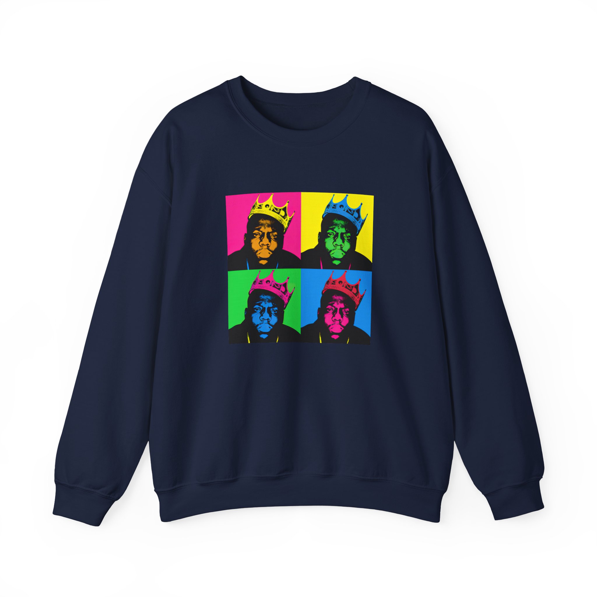 Biggie Smalls Crown Pop Art Unisex Heavy Blend™ Crewneck Sweatshirt - Image 7
