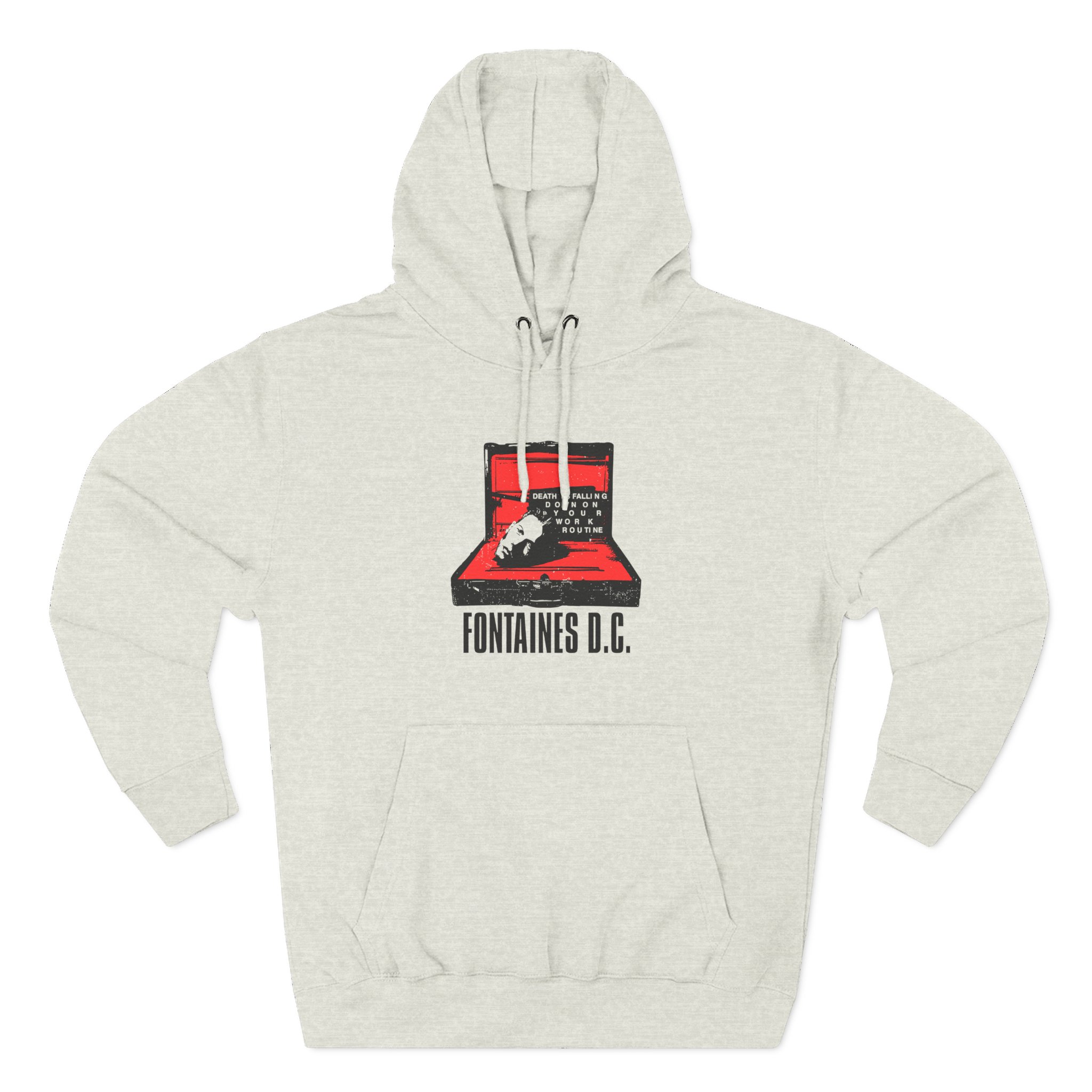 Fontaines Death Is Falling Down On Your Work Routine Three-Panel Fleece Hoodie - Image 9