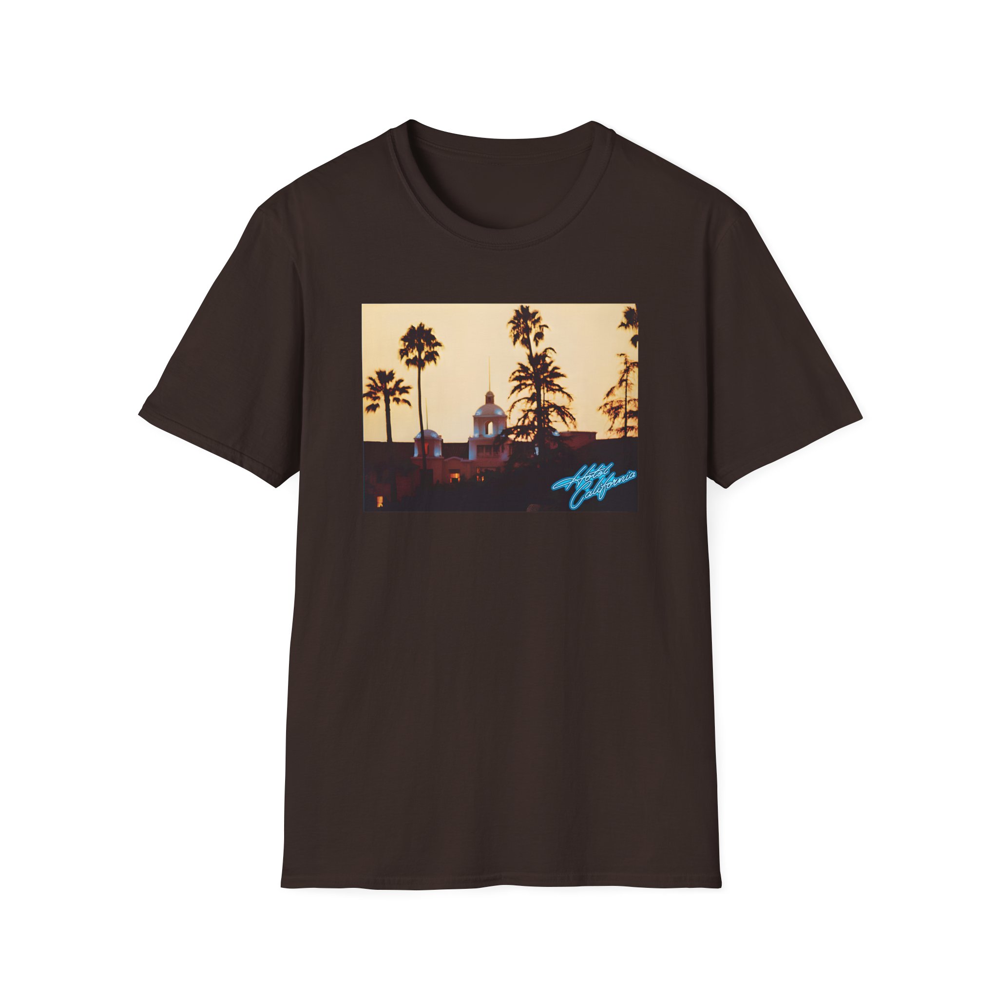 The Eagles Hotel California Unisex Softstyle T-Shirt - Image 3
