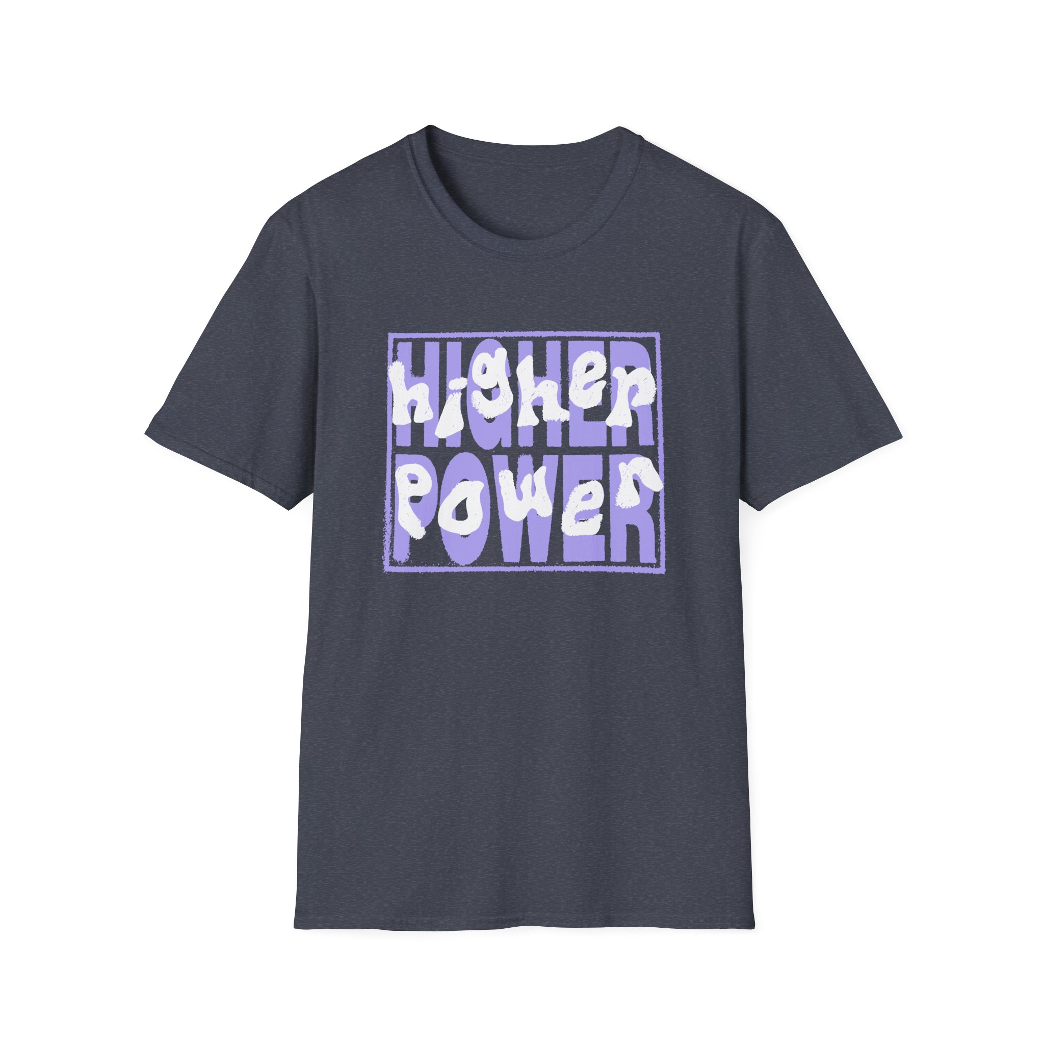 Higher Power Purple Logo Unisex Softstyle T-Shirt - Image 19